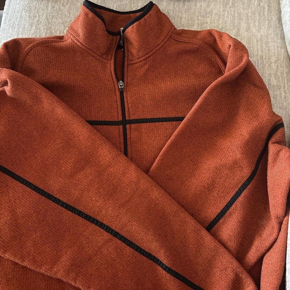 Old Navy Men's Rust Zip-Up Sweater